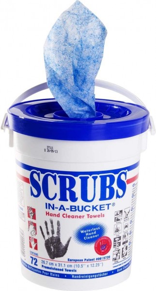 scrubs in a bucket